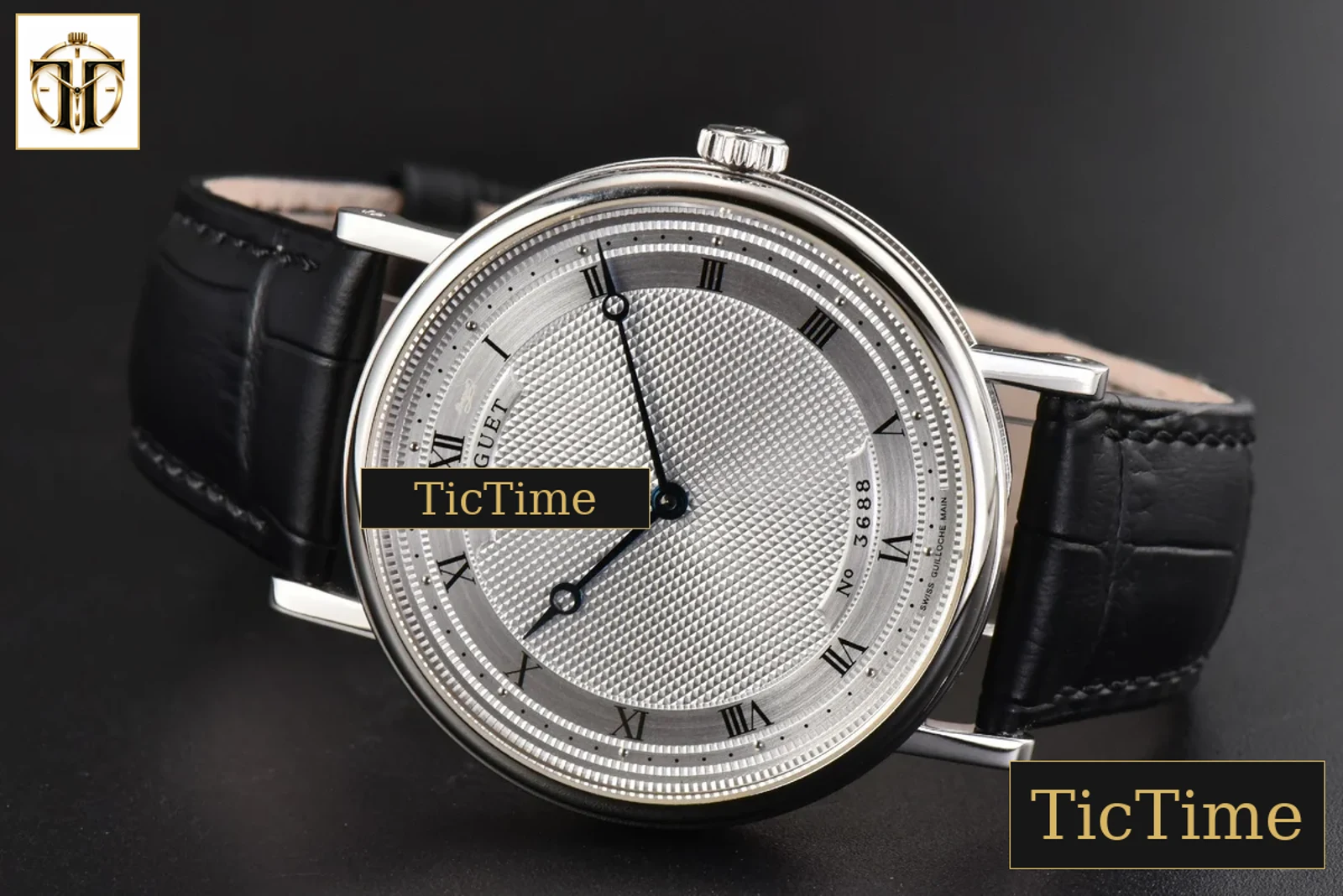 Classique 5157 38mm LTF White Dots Dial Roma Marker Black Leather Strap MY9015 — foto 11