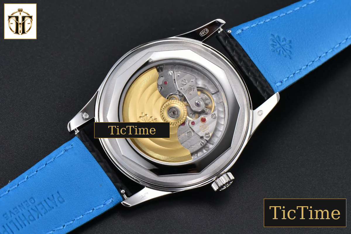 Calatrava 6007G 40mm ZF Black Dial Blue Hand Nylon Strap 9015 — foto 16