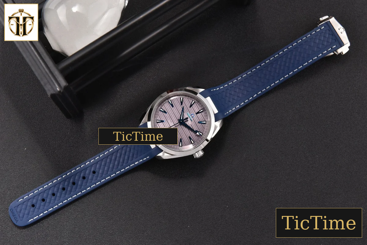 Aqua Terra 150M Seamaster 41mm VSF Gray Dial Blue Hands Blue Rubber Strap A8900 — foto 24