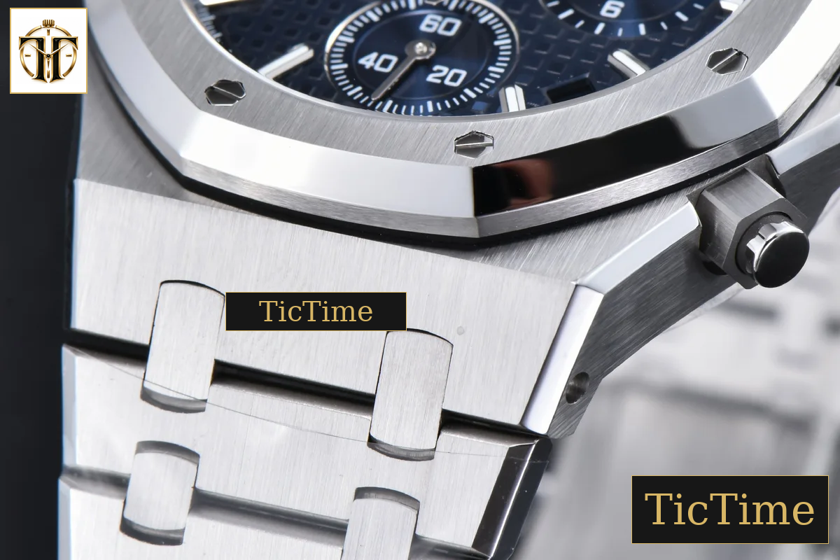 Royal Oak Chronograph 26240 41mm APSF Blue Checkered Blue Subdial SS Bracelet V1 SH4401 — foto 11