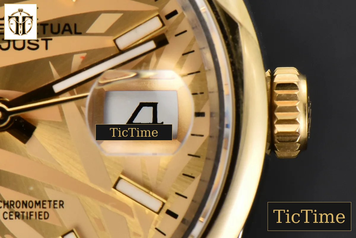 DateJust 36mm BPF YG/SS Smooth YG Palm Dial Oyster Bracelet A2824 — foto 9