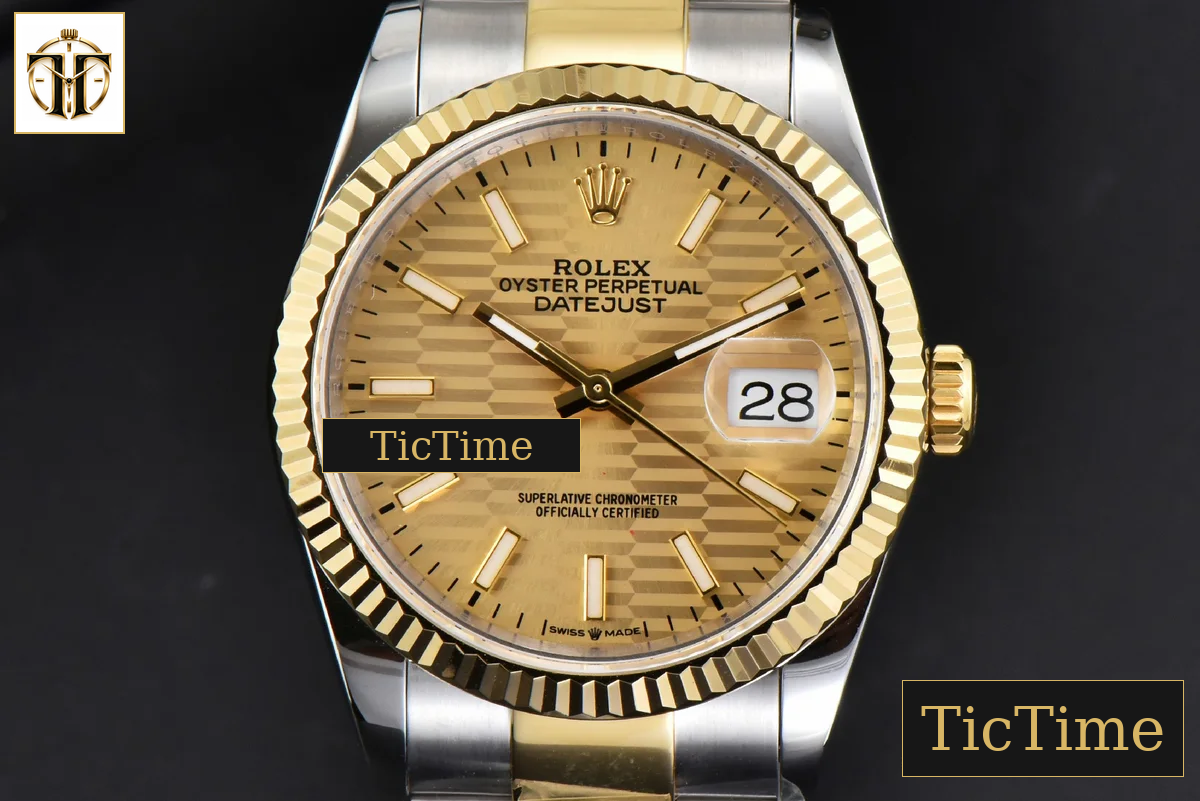 DateJust 36mm BPF YG/SS YG Motif Dial Oyster Bracelet A2824 — foto 2