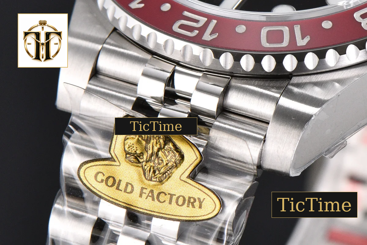 GMT Master BLRO Pepsi 126710 Gold Factory Red/Blue Bezel Jubilee Bracelet V4 — foto 11