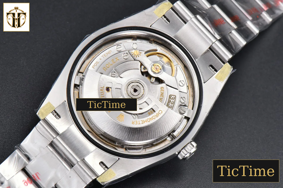 Oyster Perpetual 904L 124300 41mm Clean Factory Yellow Dial SS Bracelet VR3230 — foto 21