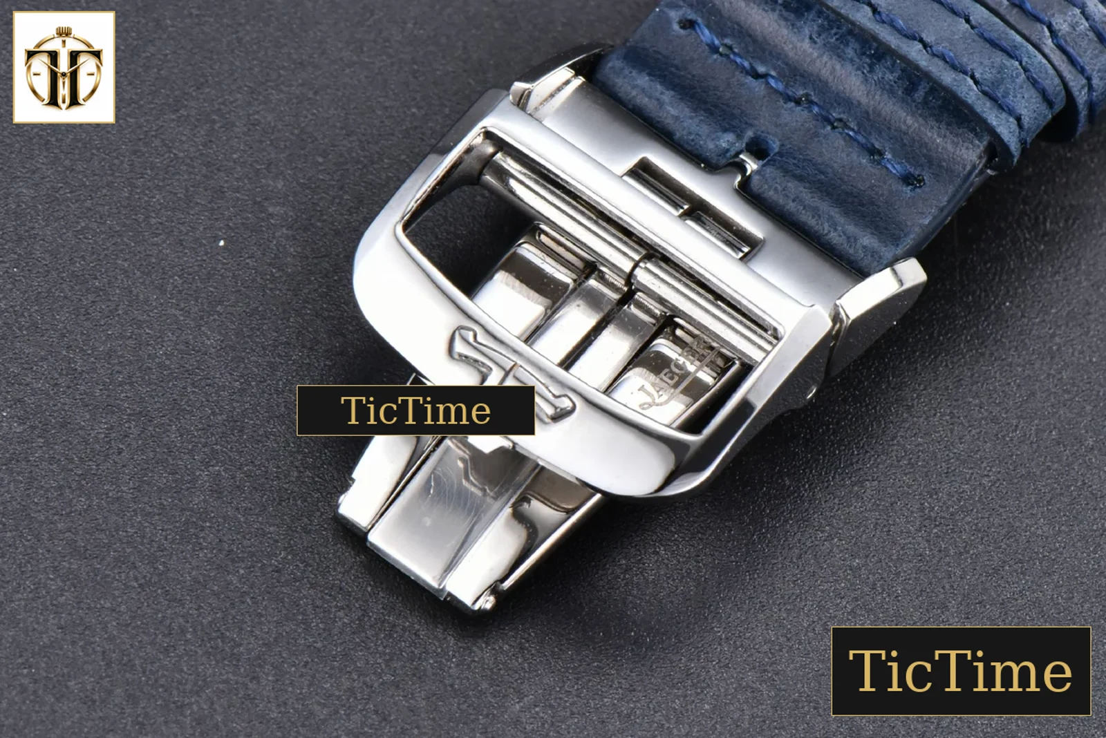 Master Reverso Tribute Small Seconds 30x47mm MGF Blue Dial Blue Leather Strap A854A — foto 30