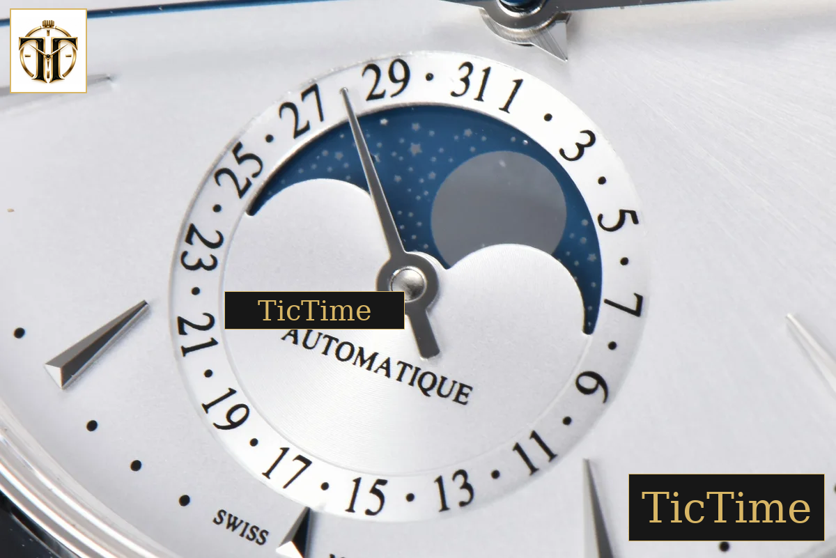 Master Ultra Thin Moonphase 1368430 39mm APSF White Dial Leather Strap SA925 — foto 8