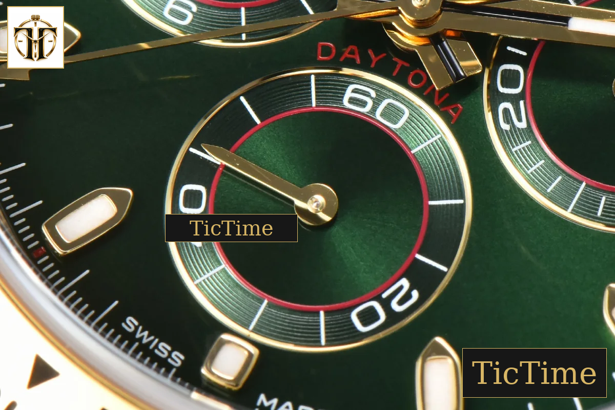 Daytona 116508 40mm VSF YG 904L Green Dial YG Bracelet DD4130 — foto 8