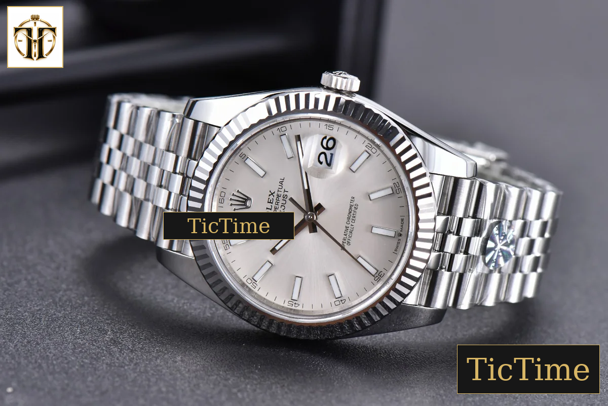 DateJust 904 126334 41mm ARF SS Silver Dial Lume Markers Jubilee Bracelet VR3235 — foto 14