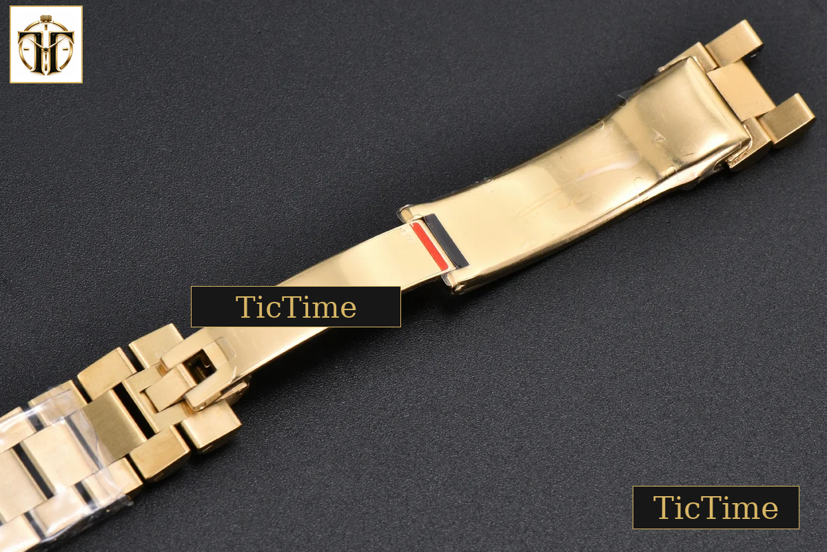 DateJust 31mm GMF YG Fluted Bezel Red Dial Diamond Marker President Bracelet A2824 — foto 33