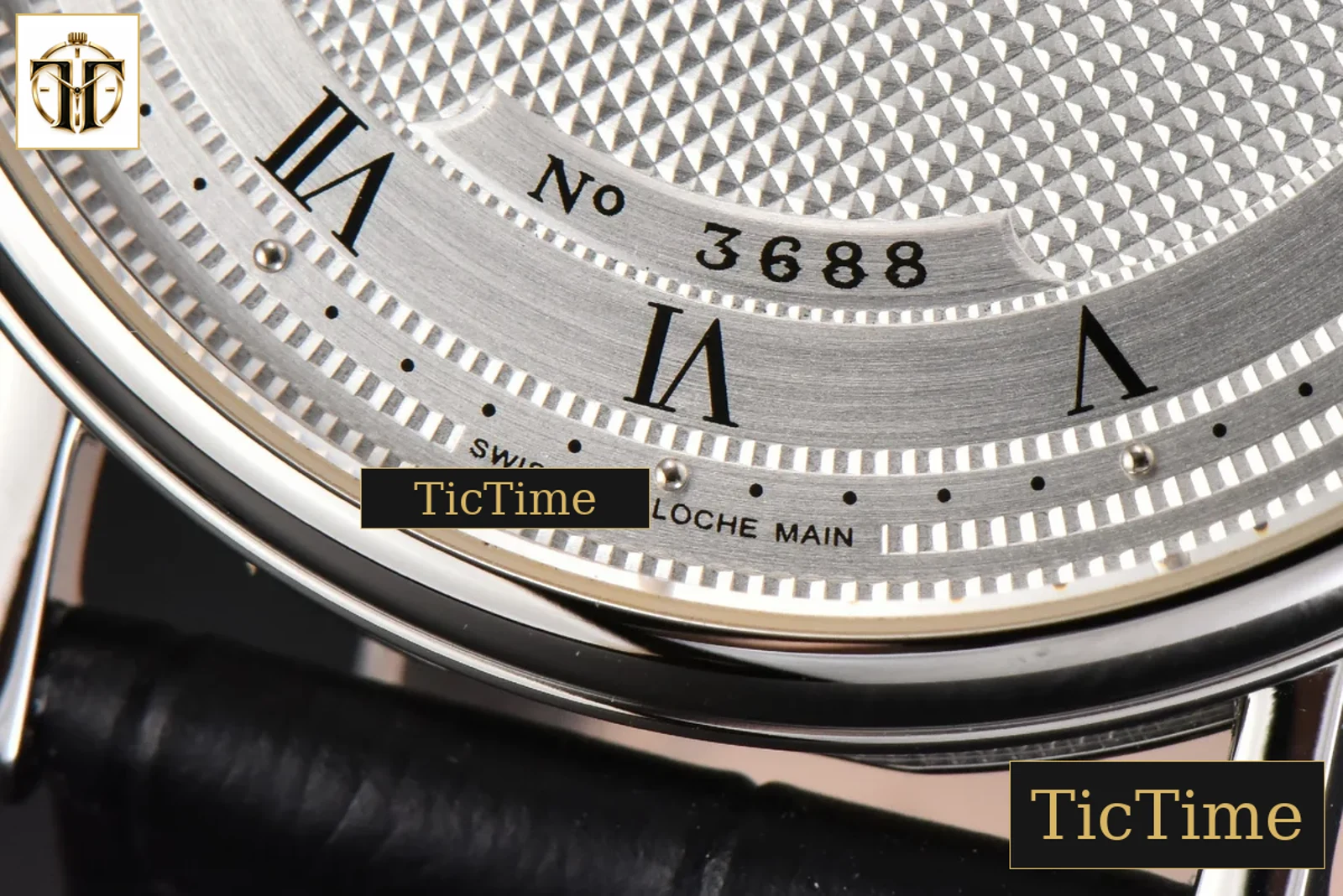 Classique 5157 38mm LTF White Dots Dial Roma Marker Black Leather Strap MY9015 — foto 7