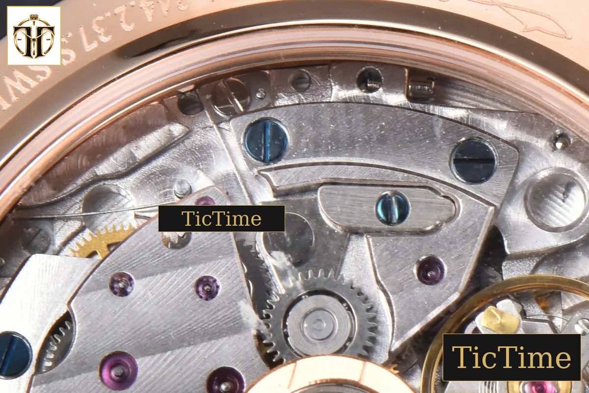 Rendez-Vous Night & Day 34mm APSF RG Diamond White Textured Dial Brown Leather Strap A898 — foto 32