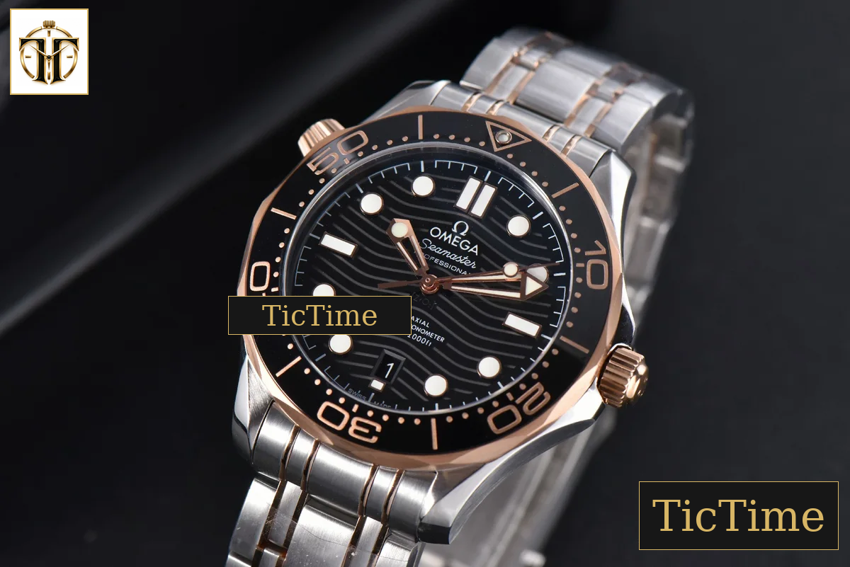 Seamaster Diver 42mm VSF RG/SS 300M Black Dial RG/SS Bracelet VS8800 — foto 5