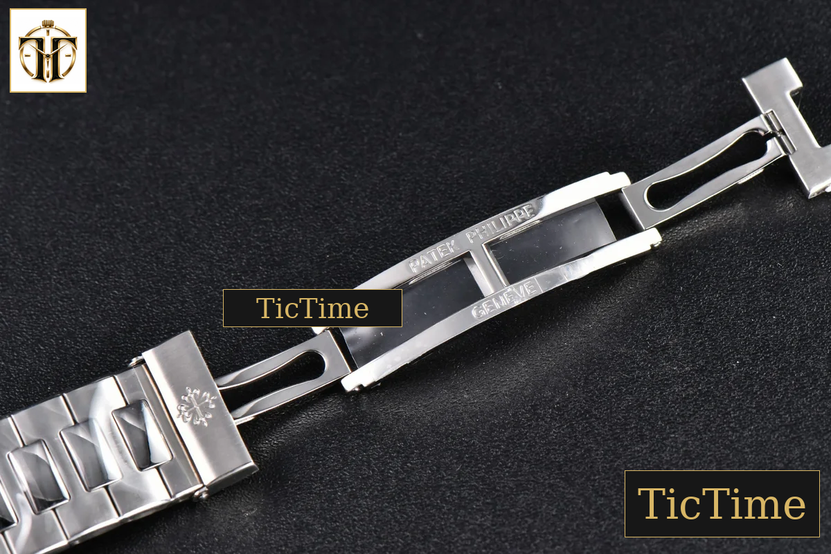 Nautilus 5711 40mm 3KF White Dial SS Bracelet V3 A324 — foto 9