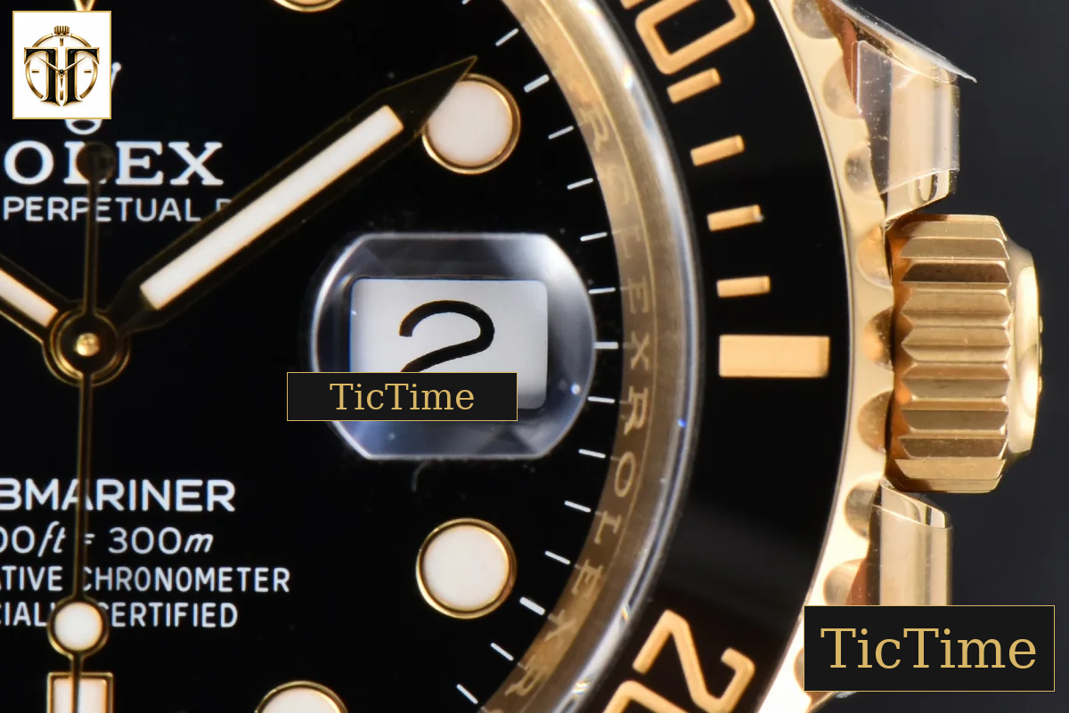 Submariner LN 904L 116618 40mm Clean Factory YG Black Dial YG Bracelet VS3135 — foto 10