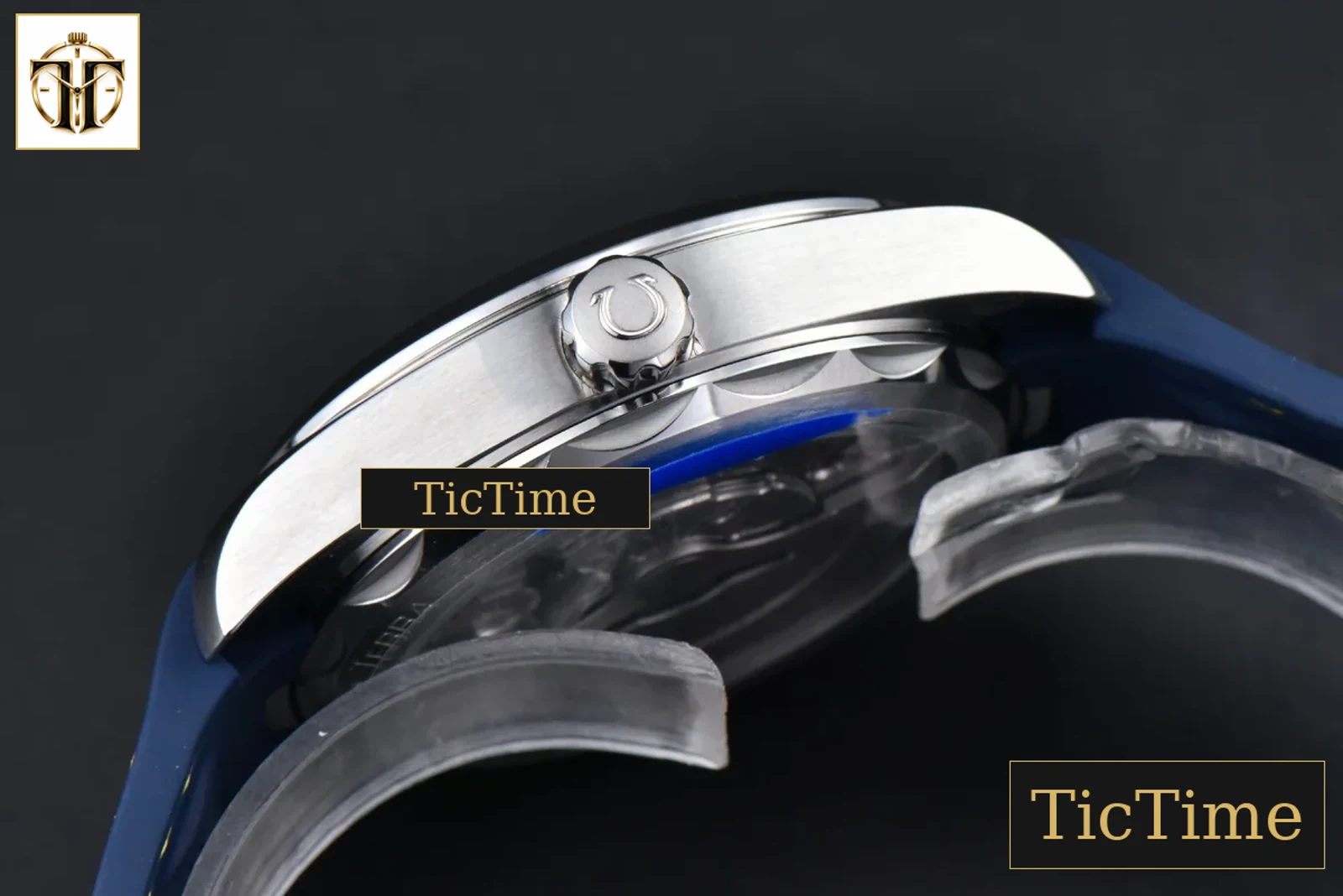 Aqua Terra 150M 41mm VSF SS Dark Blue Dial Yellow Hand Dark Blue Rubber Strap A8900 — foto 12