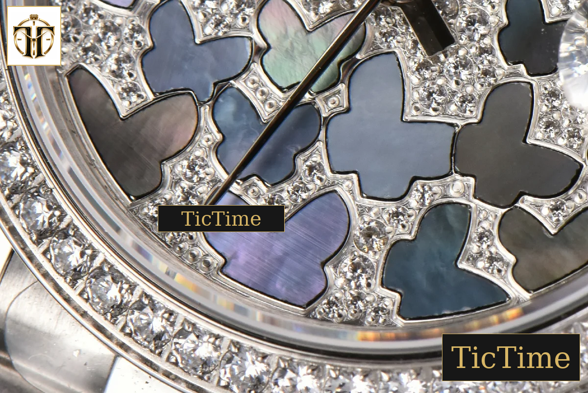 DateJust Ladies 904L 31mm WF Diamond Butterfly Dial President Bracelet A2671 — foto 6