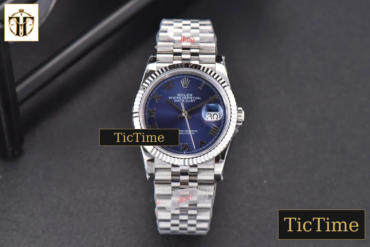 DateJust 36mm GMF SS Blue Dial Roma Marker Jubilee Bracelet VR3235 — foto 2