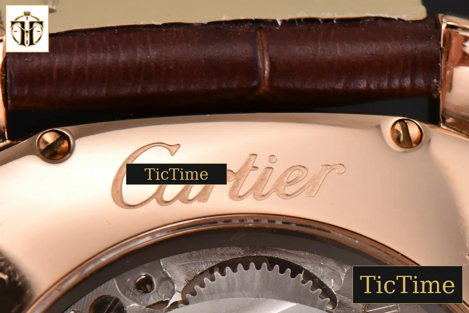 Drive de Cartier 40mm APS RG Gray Dial Brown Leather Strap A23J — foto 20