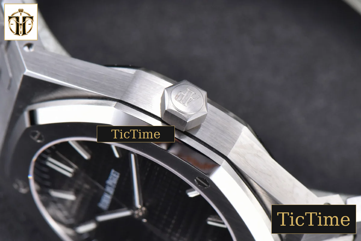 Royal Oak 15500 41mm OMF Black Textured Dial SS Bracelet V2 Miyota 9015 — foto 11