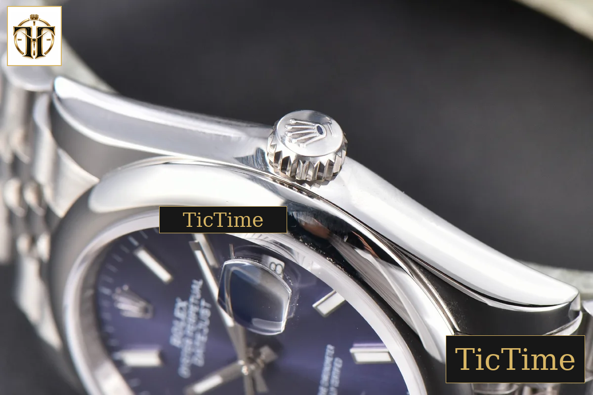 DateJust 36mm GMF SS Smooth Bezel Blue Dial Stick Marker Jubilee Bracelet VR3235 — foto 15