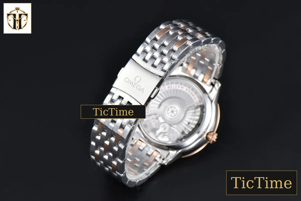 De Ville Ladies Prestige 34mm VSF Blue Dial RG Roman Marker RG/SS Bracelet A8800 — foto 29