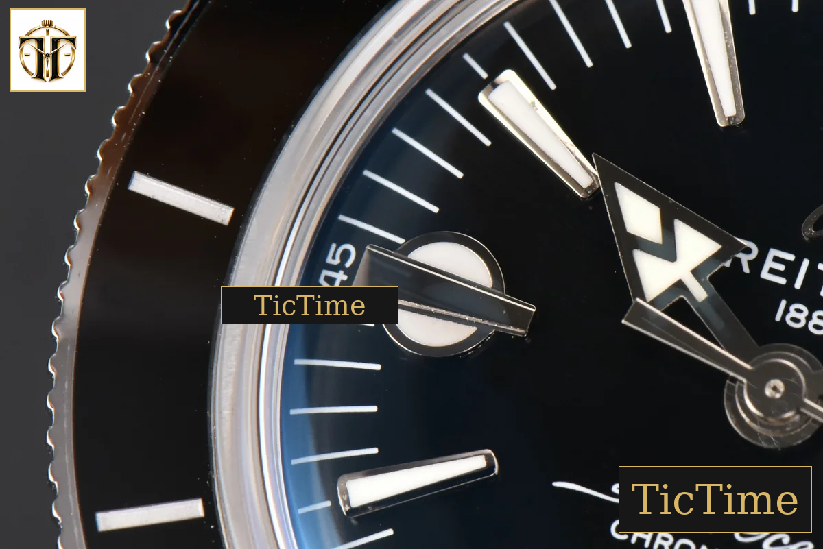 SuperOcean Heritage 42mm GF SS Black Ceramic Black Dial Mesh Bracelet A2824 — foto 6