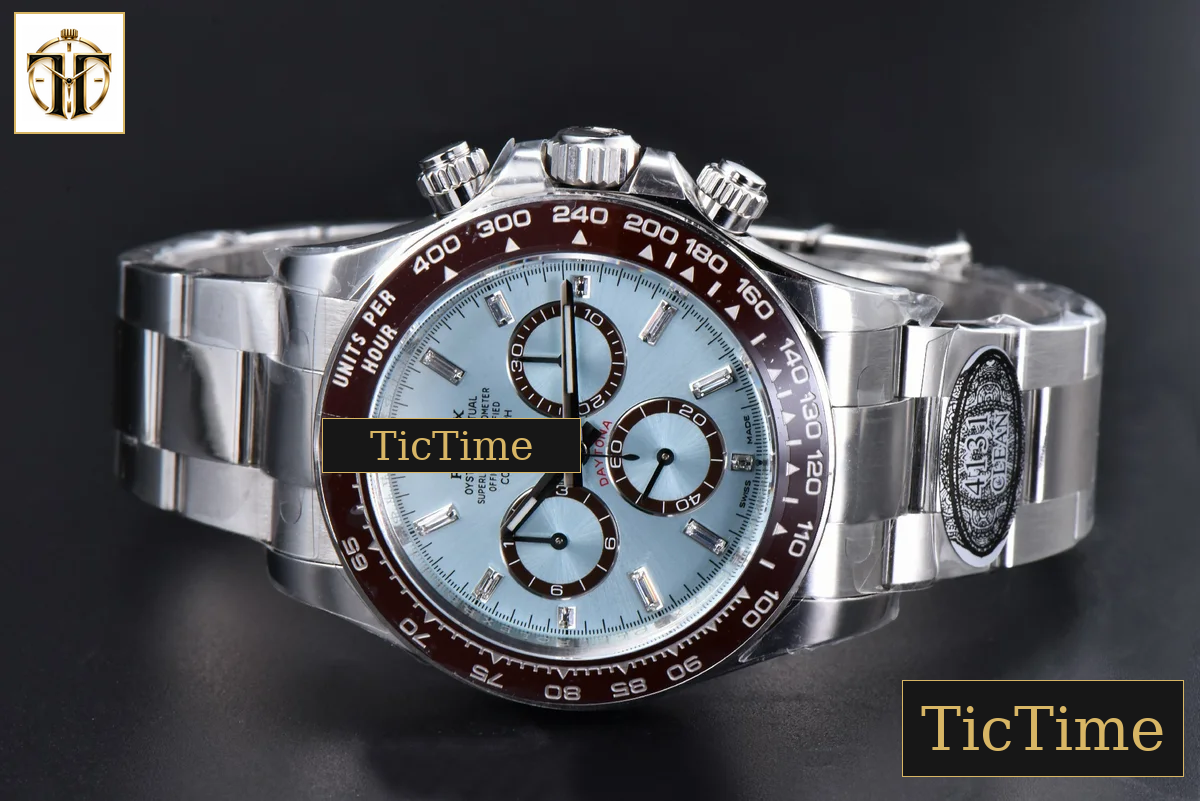 Daytona 126506 40mm Clean Factory Ice Blue Dial Diamond Markers SS Bracelet DD4131 — foto 16