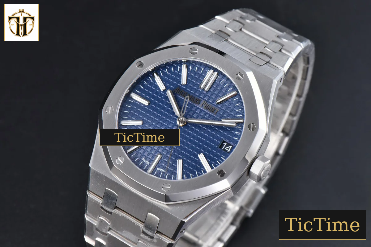 Royal Oak “50th Anniversary” 15510 41mm APSF SS Blue Dial SS Bracelet V2 Free Sprung SA4302 — foto 5