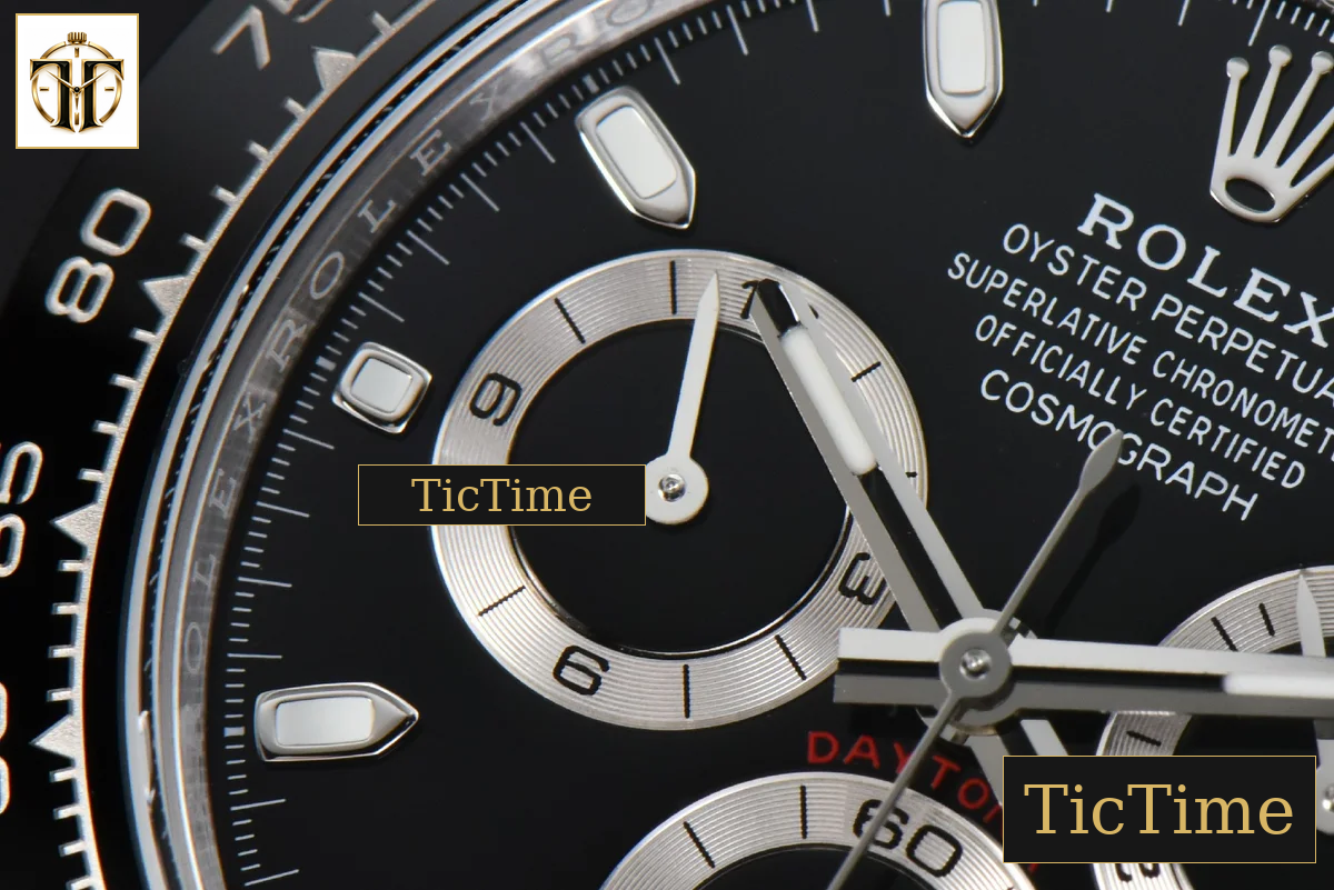 Daytona 116500 BTF Black Ceramic Black Dial SS Bracelet 4130 — foto 6