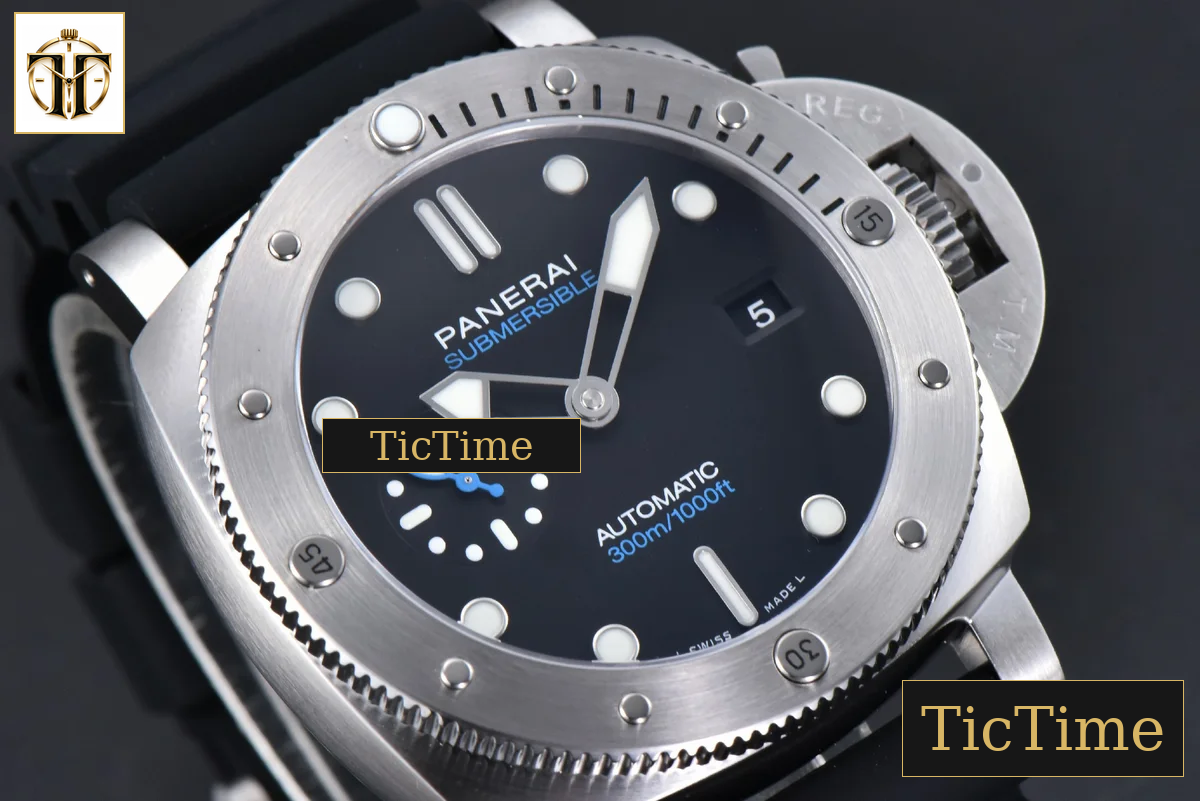 Submersible Quaranta PAM1229 44mm TTF Black Dial Rubber Strap P9010 — foto 12