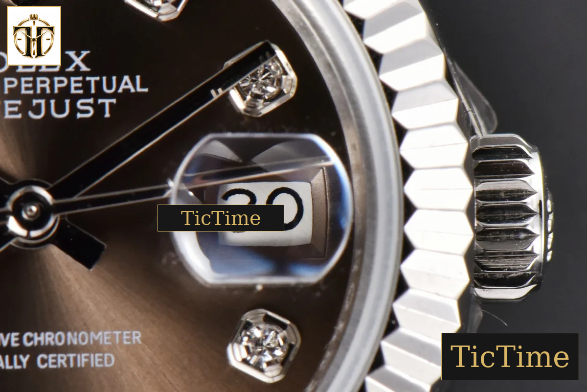 DateJust Ladies 28mm WF Gray Dial Diamond Marker Jubilee Bracelet A2236 — foto 10