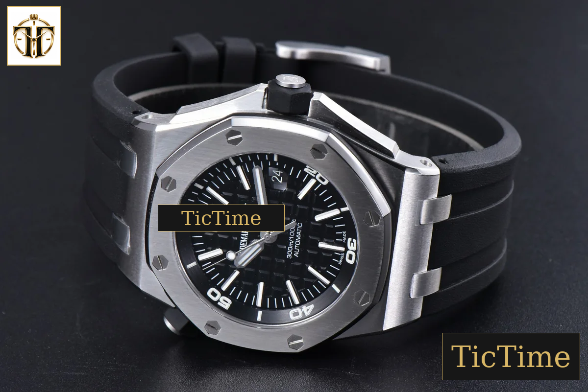 Royal Oak Offshore Diver 15703 42mm ZF Black Dial Black Rubber Strap SA3120 — foto 14