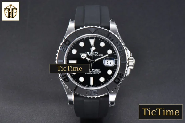 Foto frontal — Yacht-Master 3D 226659 42mm Clean Factory Black Ceramic Bezel Oysterflex Strap VR3235