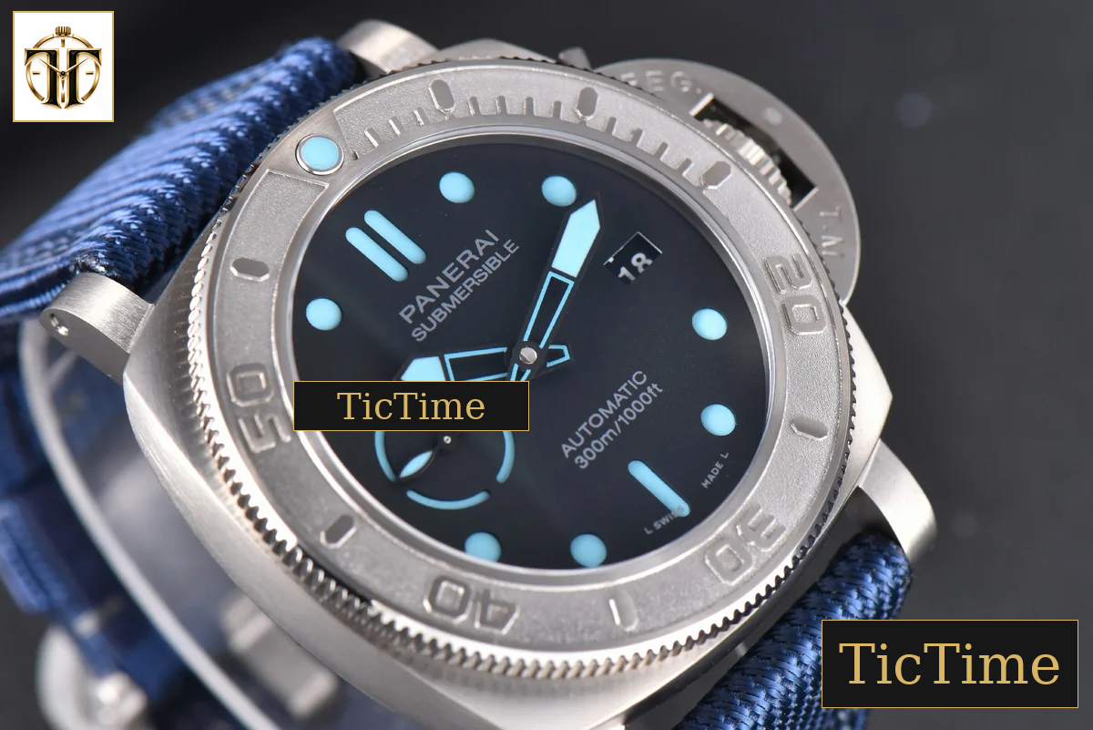 Mike Horn Submersible PAM985 47mm VSF Titanium Black Dial Nylon Strap P9010 — foto 9