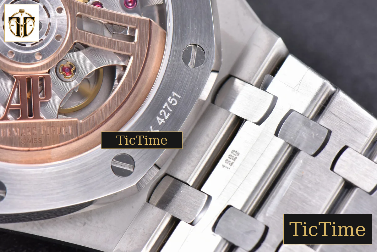 Royal Oak 15500 41mm OMF Black Textured Dial SS Bracelet V2 Miyota 9015 — foto 21