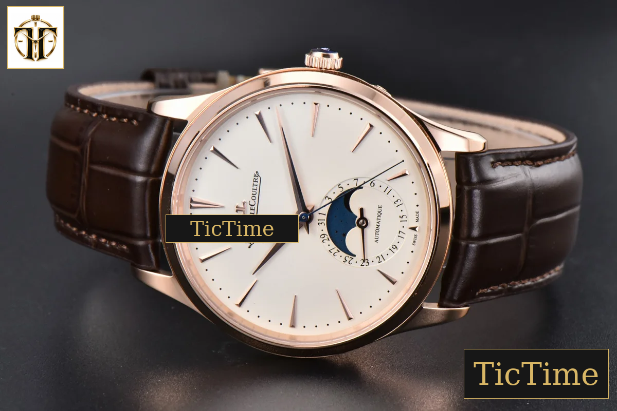 Master Ultra Thin Moonphase 1362520 39mm APSF RG White Dial Brown Leather Strap SA925 — foto 5