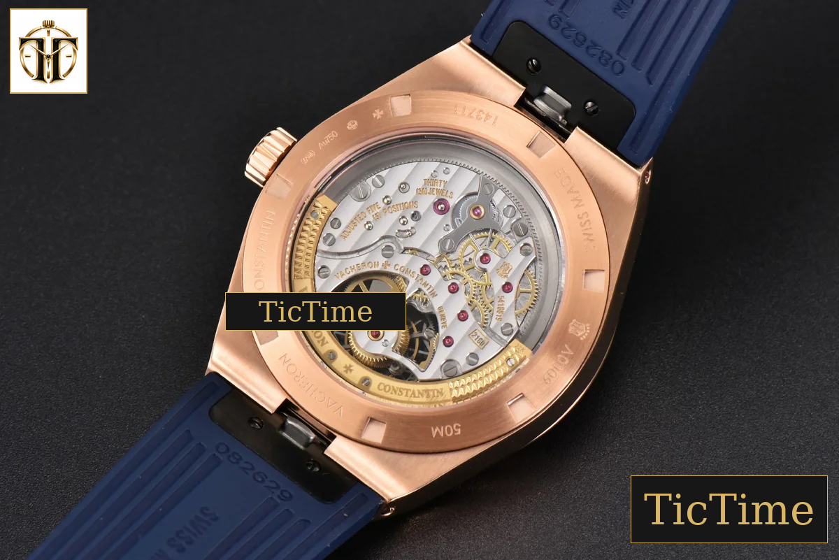 Overseas Tourbillon 6000V 42.5mm BBRF RG Blue Dial Blue Rubber Strap Tourb — foto 17