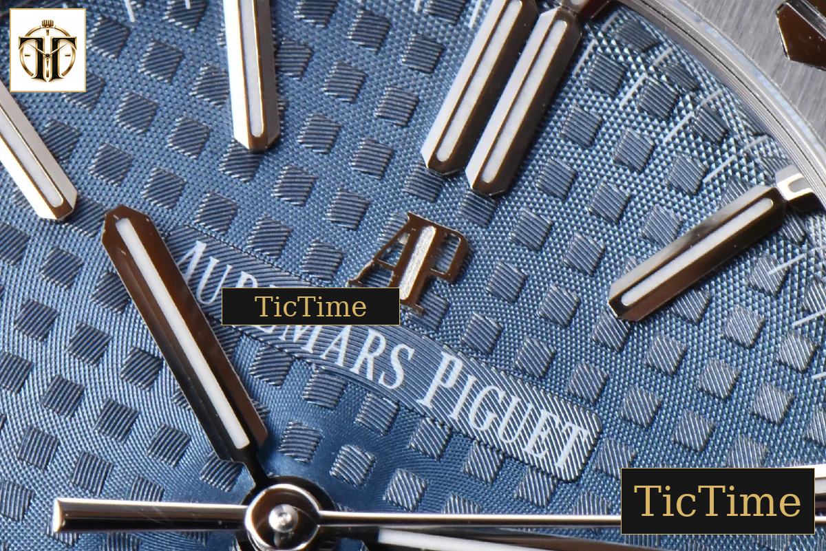 Royal Oak 15450 37mm APSF Blue Textured Dial SS Bracelet A3120 — foto 9