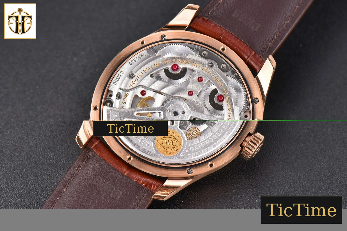 Portuguese PR Annual Calendar IW503504 44mm ZF RG White Dial Brown Leather Strap A5280 — foto 17