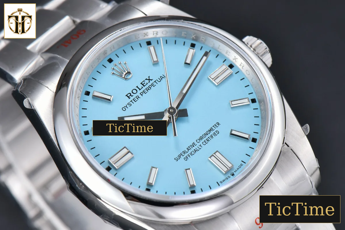 Oyster Perpetual 904L 126000 36mm GMF Tiffany Blue Dial SS Bracelet VR3230 — foto 14