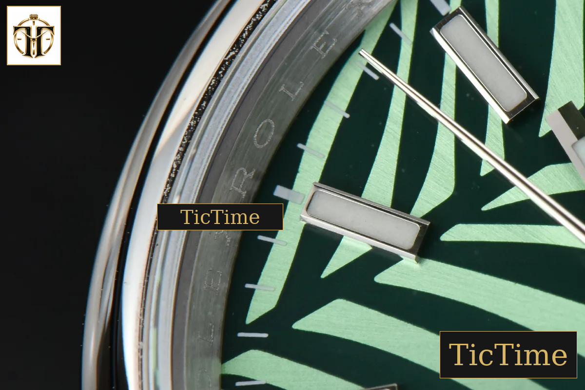 DateJust Smooth 36mm BPF Green Plam Dial Oyster Bracelet A2824 — foto 6