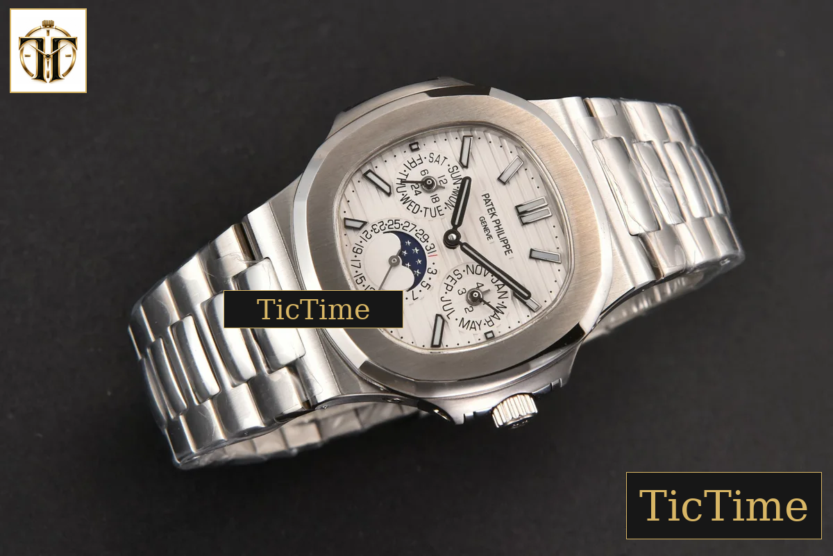 Nautilus 5740 40mm TWF White Dial SS Bracelet A240 — foto 13