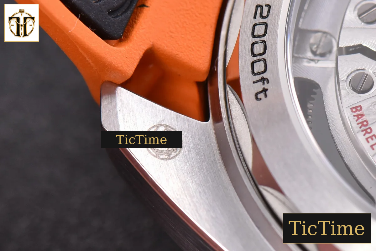 Planet Ocean Chrono 45.5mm OMF Gray Dial Orange/Black Rubber Strap A9900 — foto 27