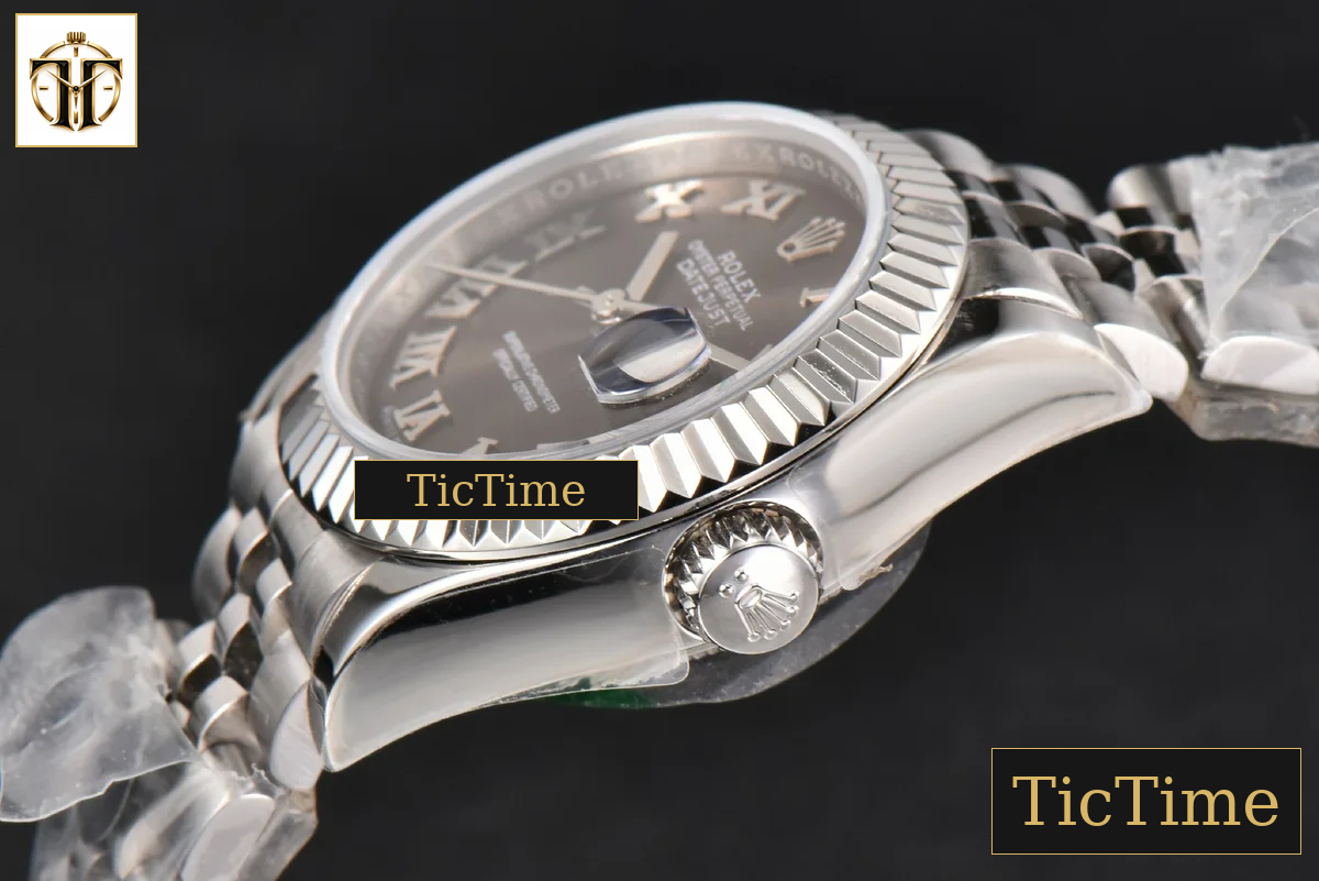 DateJust Ladies 28mm WF Gray Dial Roma Marker Jubilee Bracelet A2236 — foto 11