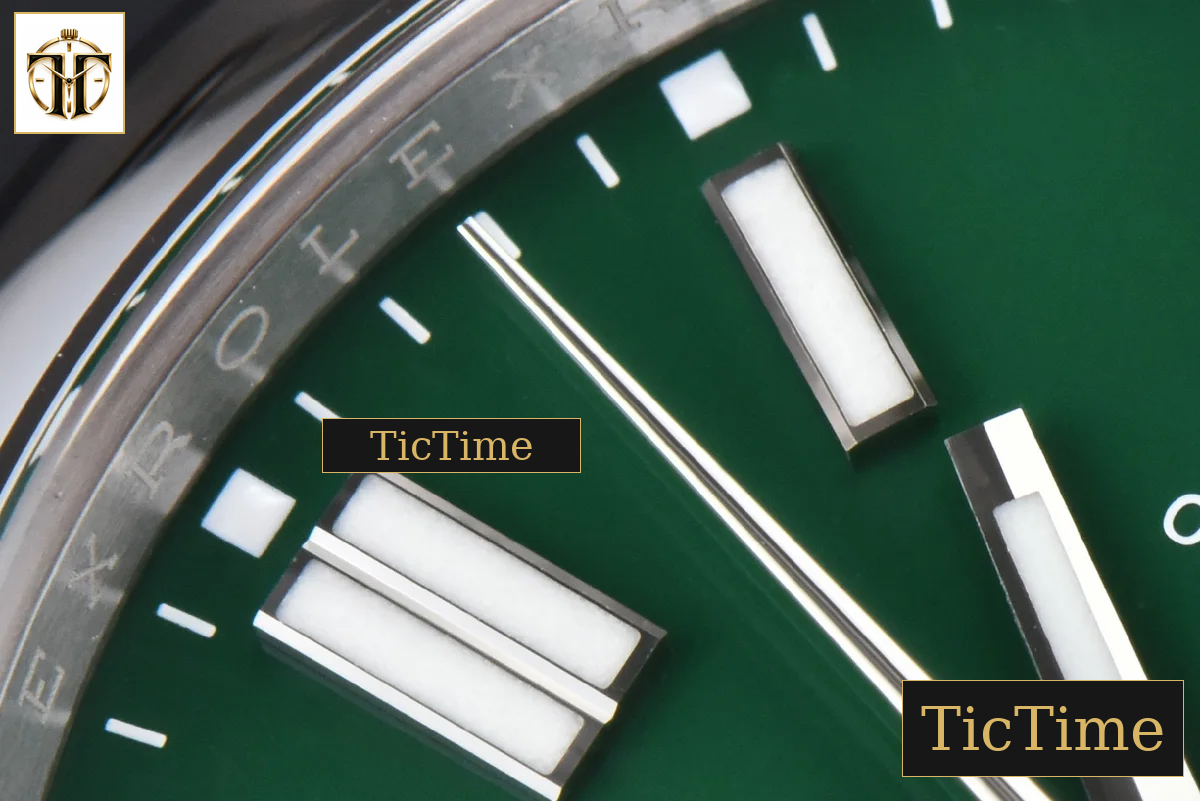 Oyster Perpetual 904L 124300 41mm Clean Factory Green Dial SS Bracelet VR3230 — foto 9