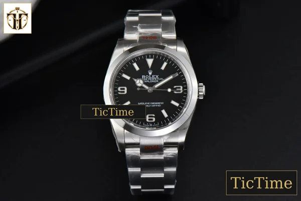 Foto frontal — Explorer I 124270 36mm EWF Black Dial SS Bracelet A3230