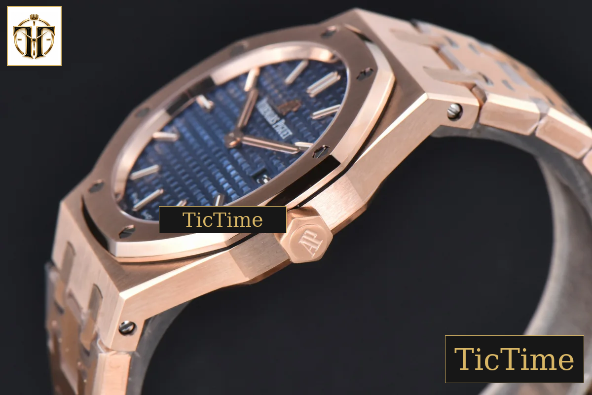 Royal Oak Ladies 67650OR 33mm ZF RG Blue Dial RG Bracelet Quartz — foto 11