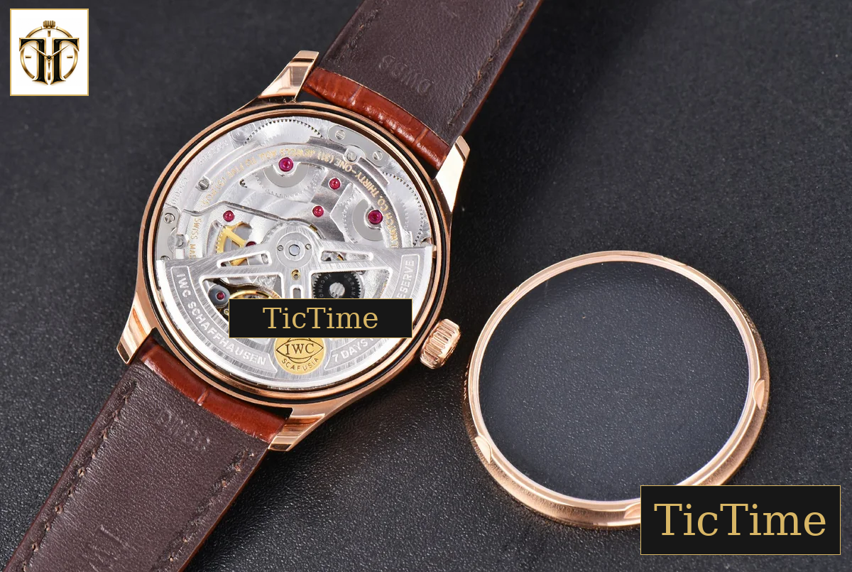 Portuguese PR IW500113 42mm ZF RG White Dial RG Marker Brown Leather Strap A51011 — foto 19