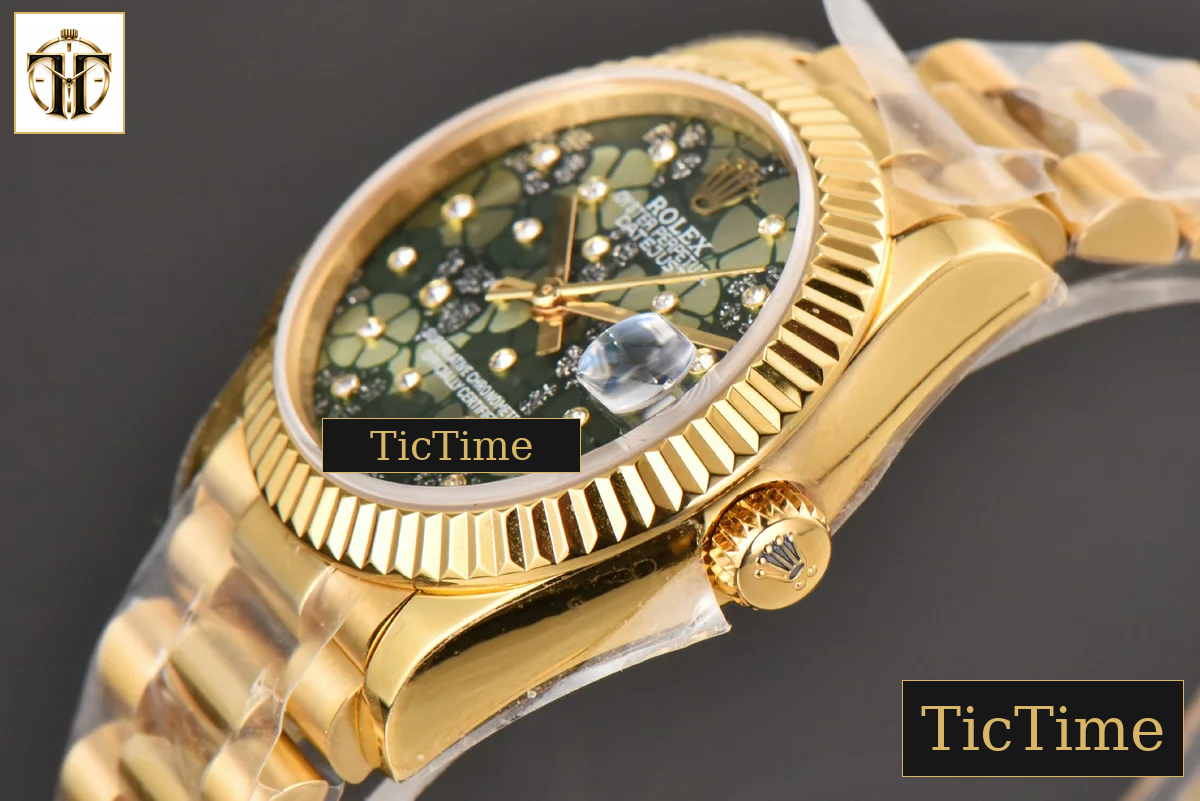 DateJust Ladies 904L 31mm WF YG Flowers Dial Oyster Bracelet A2671 — foto 11