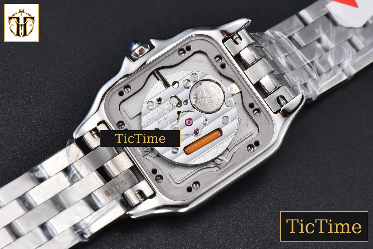 Panthère Secrete Ladies 27mm BVF SS Diamond Bezel White Dial SS Bracelet Ronda Quartz — foto 19